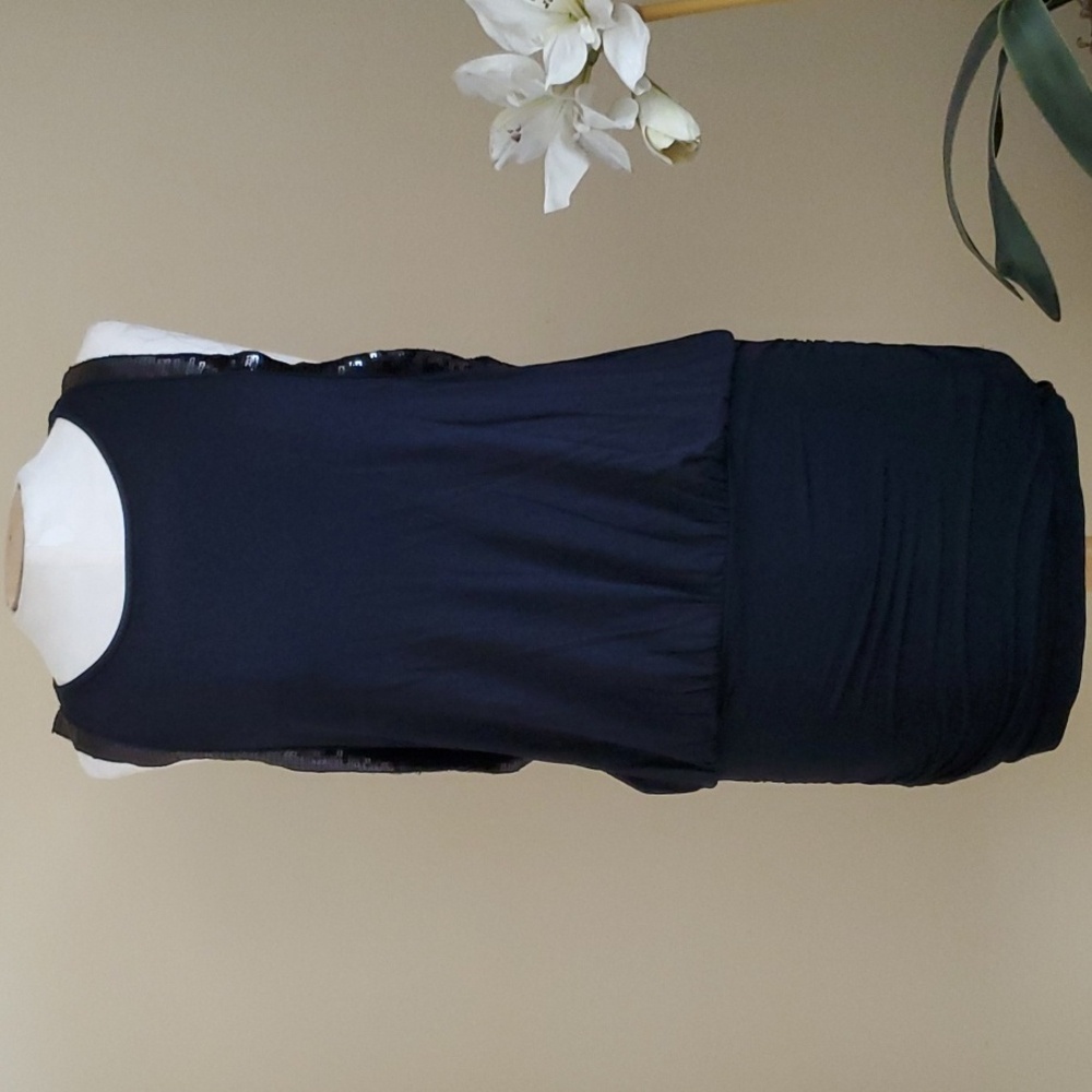 B Envied Black Bodycon Sequin Mini Dress